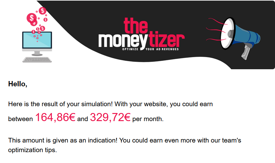The Moneytizer シミュレーション