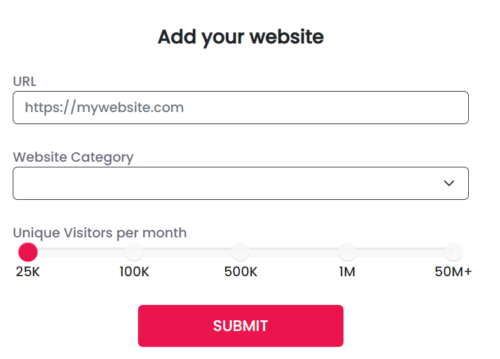 The Moneytizer サイト申請