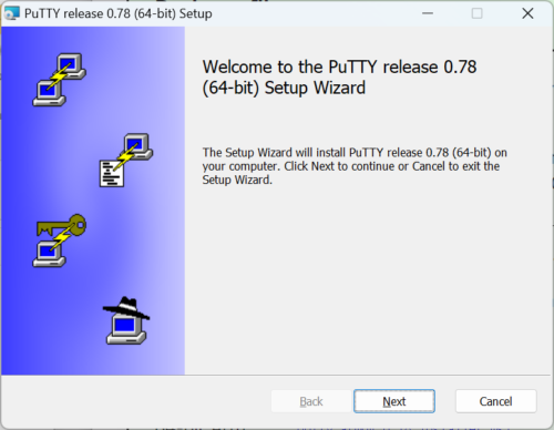 PuTTY インストール