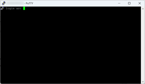 PuTTY SSH接続