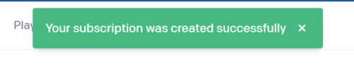 ChatGPT Your subscription was created successfully
