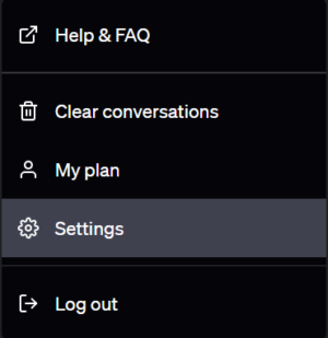 ChatGPT Settings