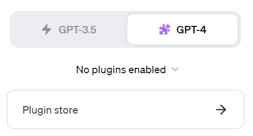 ChatGPT Plugins store