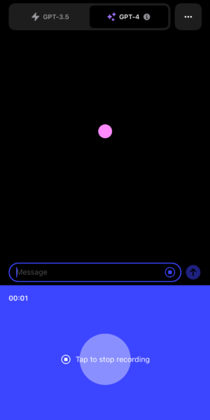ChatGPT iOS 音声 質問